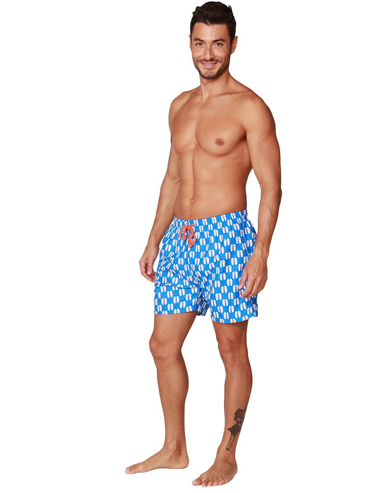 Men's Swim Shorts in lively tropical print