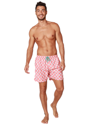 Men's Swim Shorts in lively tropical print