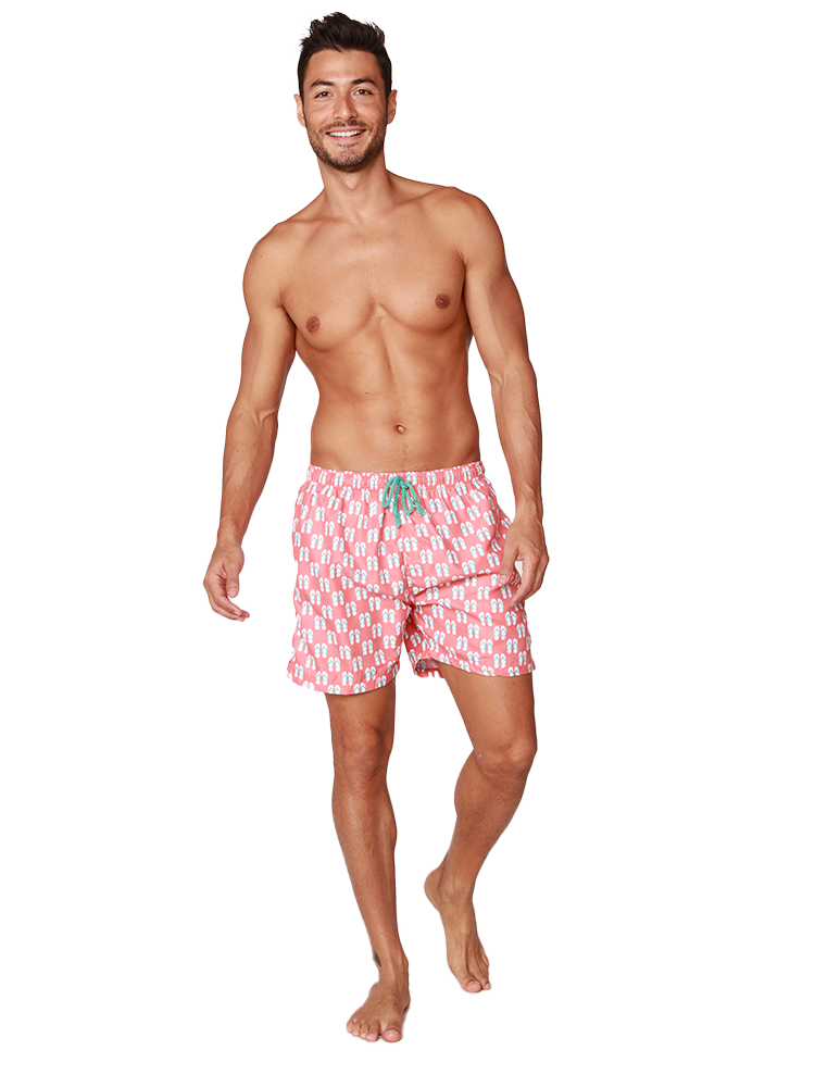 Men's Swim Shorts in lively tropical print