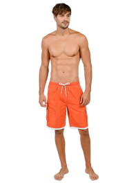 Men's Elasticized Board Shorts in bright solid colors