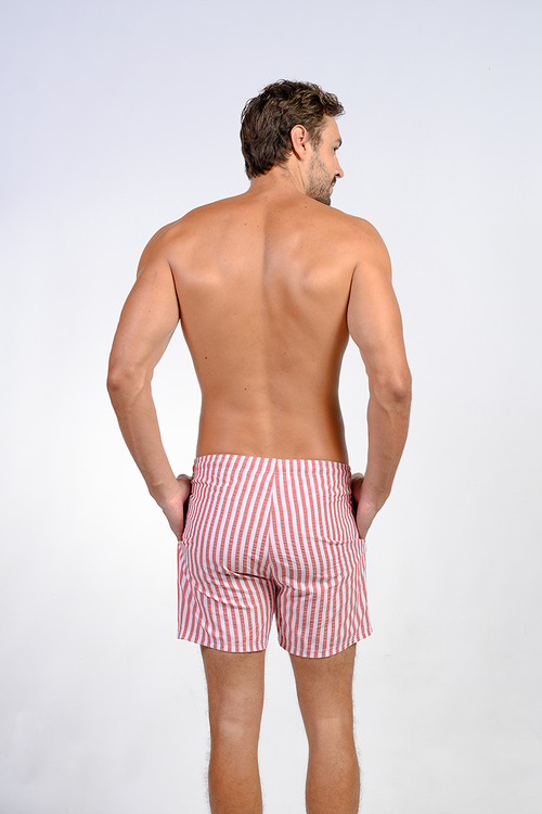Men's Striped Swim Shorts