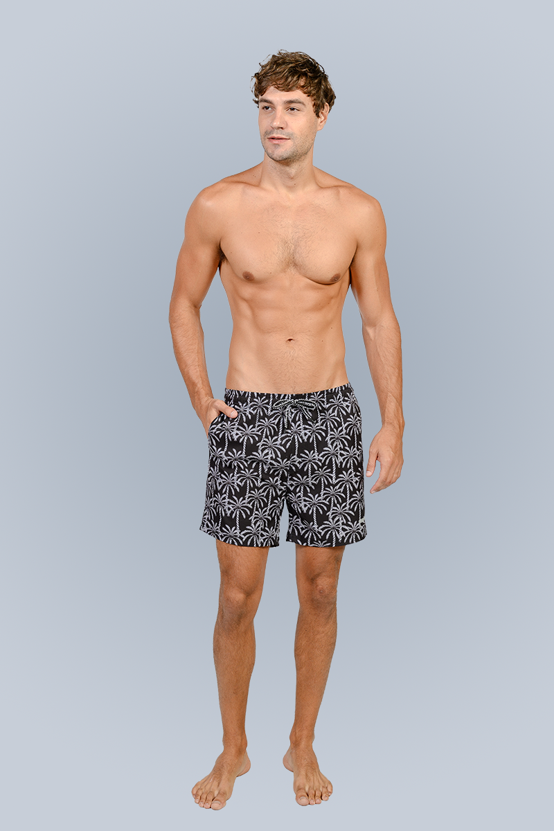 Swim shorts with inside boxer