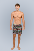 Swim shorts with inside boxer