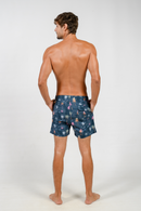 Swim shorts with inside boxer