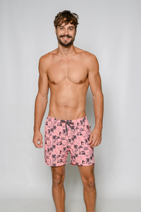 Swim shorts with inside boxer