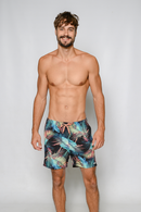 Swim shorts with inside boxer