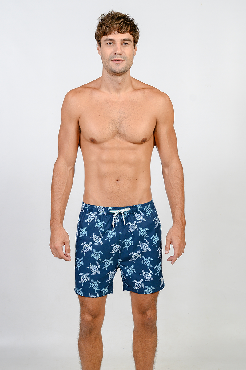 Swim shorts with inside boxer