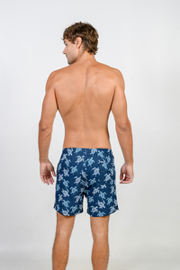 Swim shorts with inside boxer