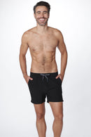 Solid Swim Shorts With Boxer Men