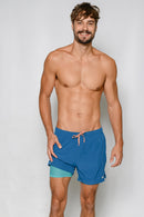 Solid Swim Shorts With Boxer Men