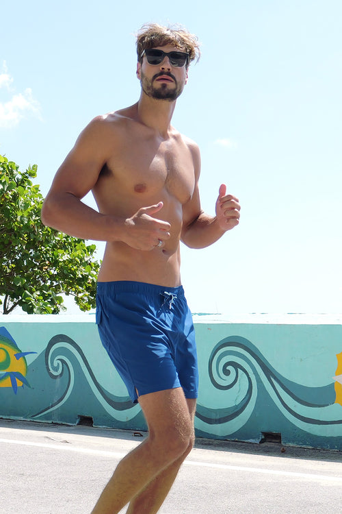 Men's Solid Swim Shorts