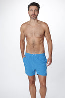 Solid Swim Shorts With Boxer Men