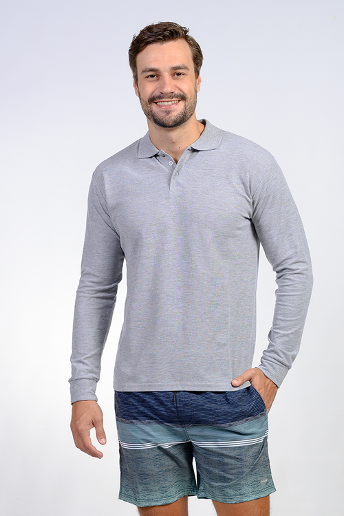 Men's Long Sleeve Polo