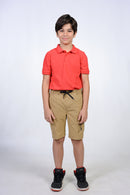Elastic waist shorts for boys