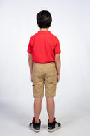 Elastic waist shorts for boys