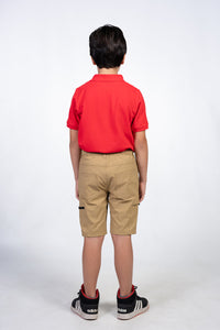 Elastic waist shorts for boys