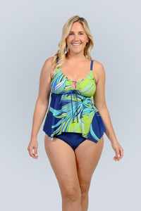 Keyhole handkerchief tankini