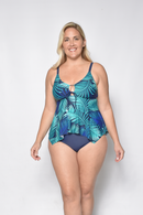 Keyhole handkerchief tankini