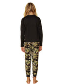 Gilr's Camo jogging pants, back view