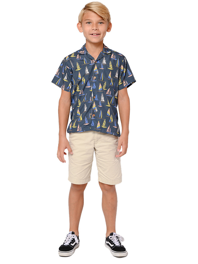 Hawaiian theme shirts for boys