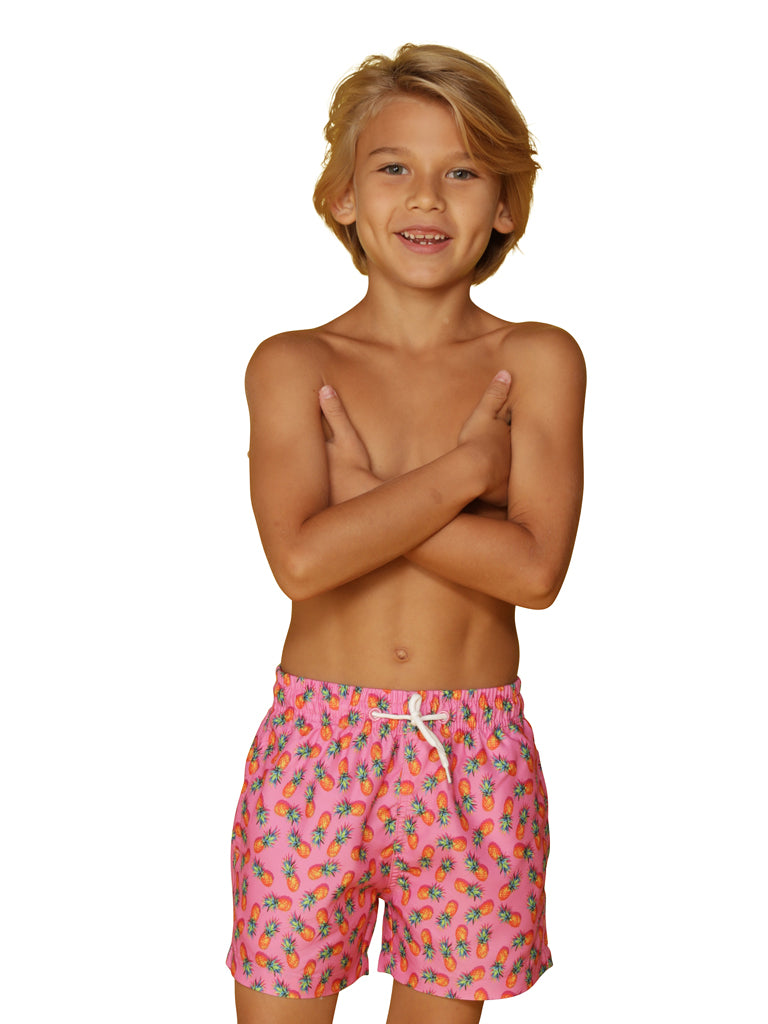 Boys Hawaiian print shorts