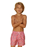 Boys Printed Lux Hawaiian Swim Shorts