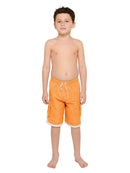 Boy's Orange board swim trunks