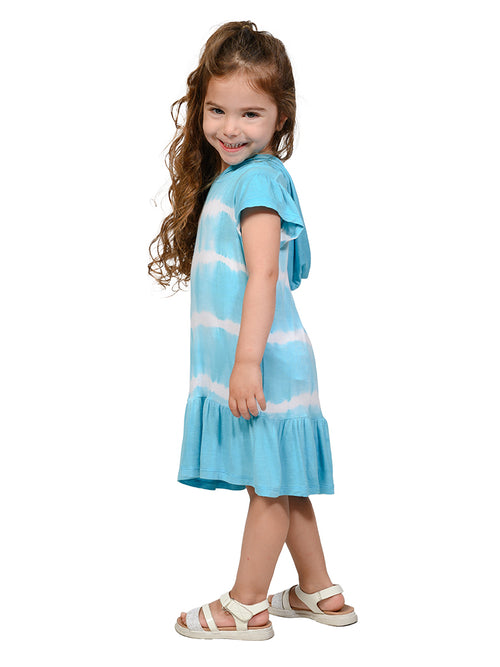 Cap sleeve hoodie dress