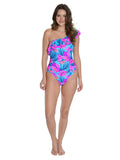 Off-the-shoulder one piece bathing suit for Juniors