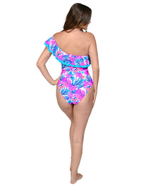 Off-the-shoulder one piece bathing suit for Juniors