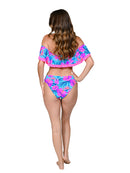 IG4494 Hawaii Hibiscus Blue print, back view