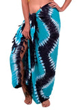 Chevron Tie Dye Print Long Sarong