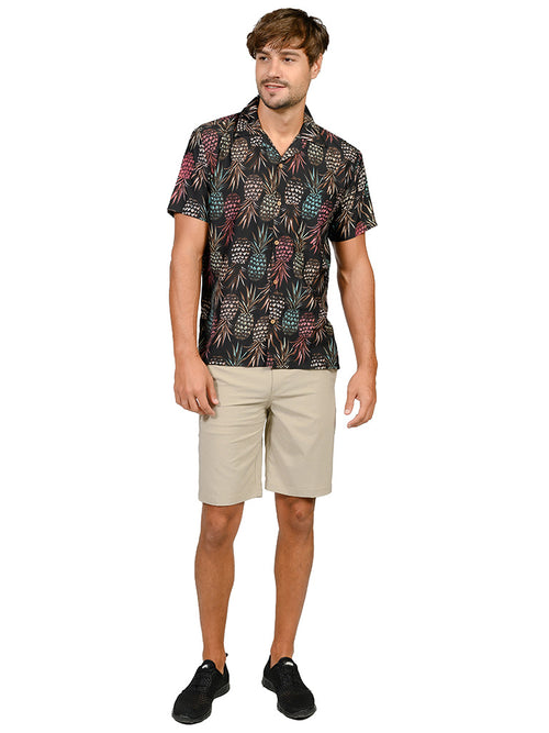 KOHS31-Multi-pineapple print shirt
