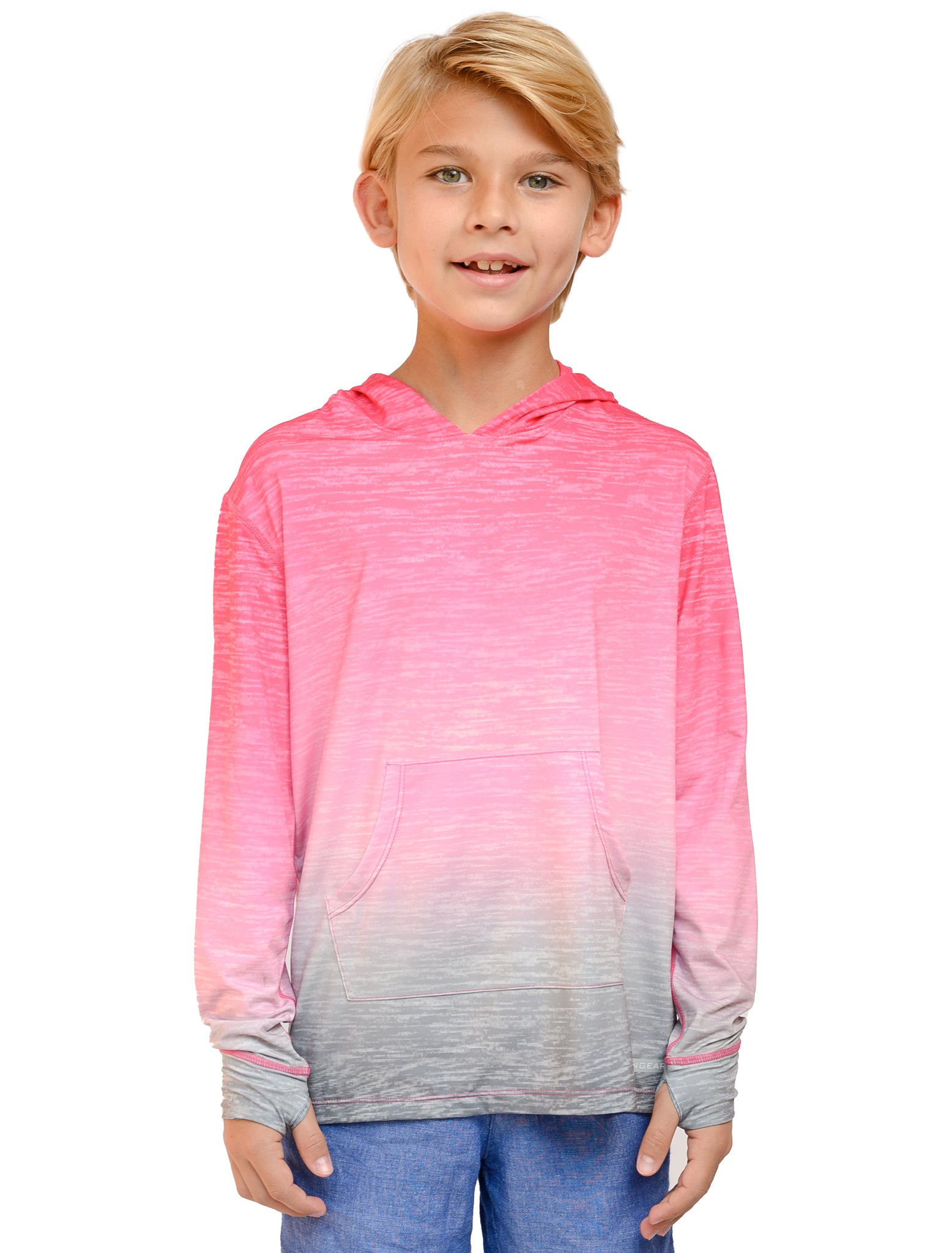 Unisex hoodies in beautiful gradations of colors for girls and boys