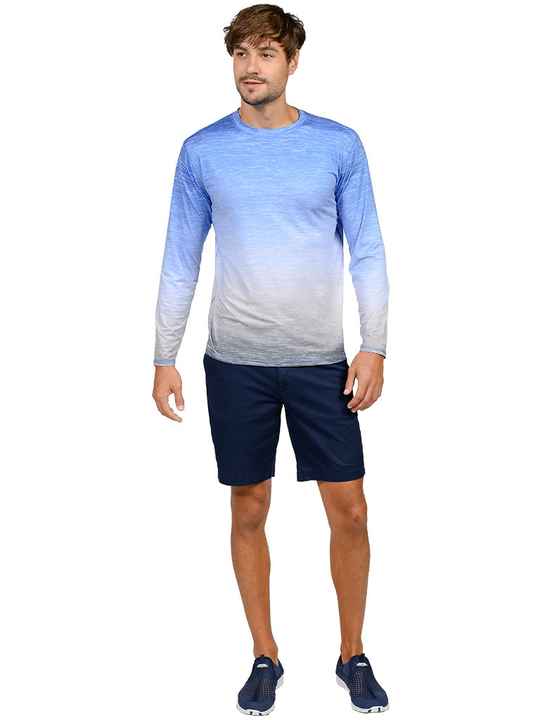 Men's Long Sleeve Ultra Loose Sun Shirts in many solid colors