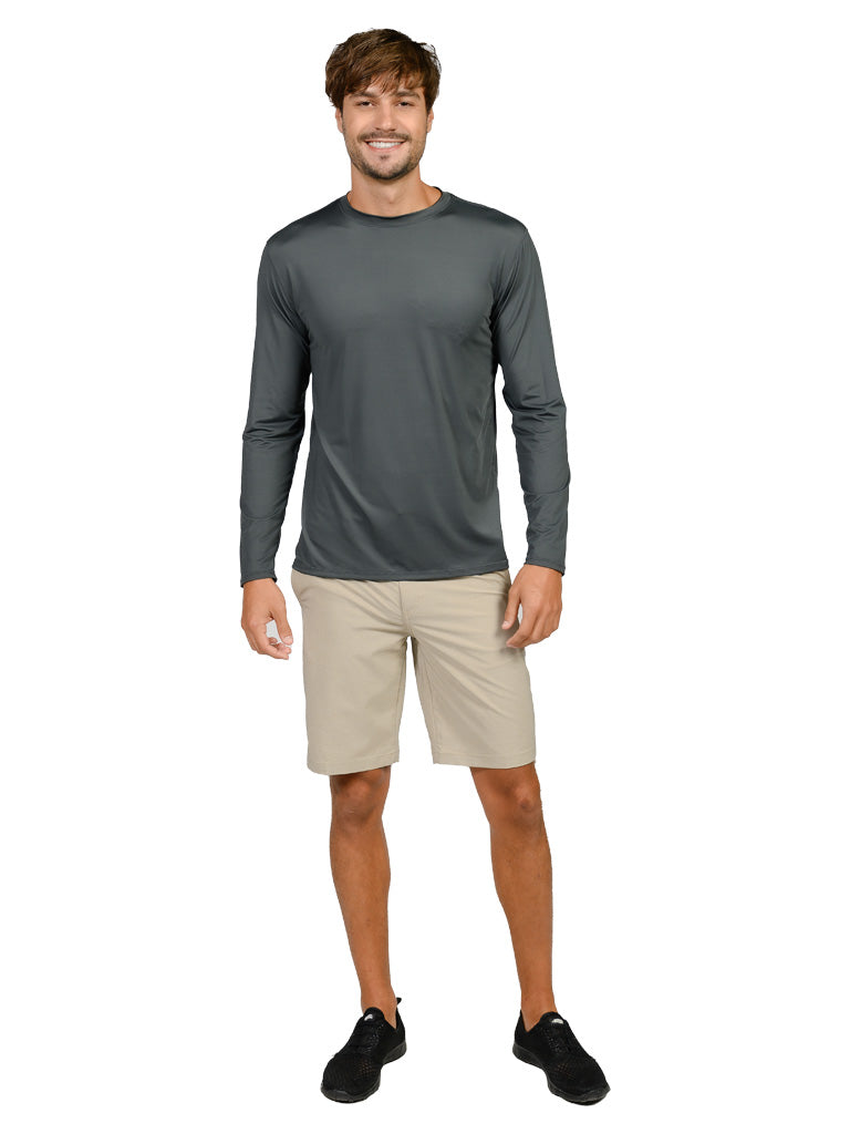 Men's Long Sleeve Ultra Loose Sun Shirts in many solid colors