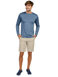 Marine blue, sun shirt front view