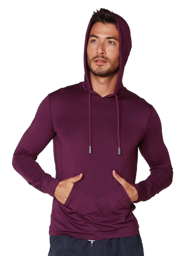 Men's solid color hoodies