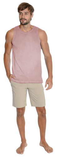 Men's solid color tank top shirt