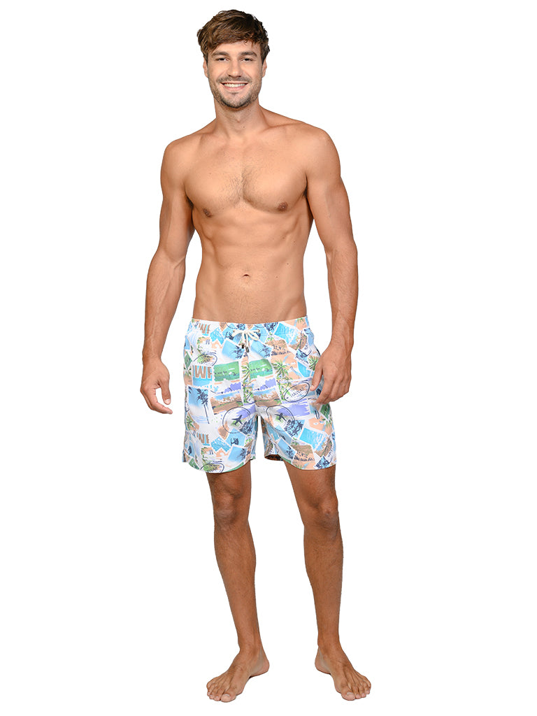 MLS25-064 "Aloha Hawaii" print shorts