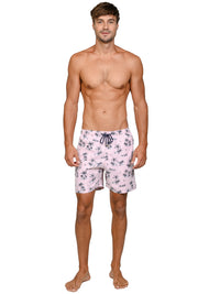 MLS25-066 "Pink Palm Island" print shorts