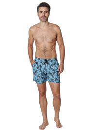 Men's Shorts in light blue ground with a baby turtles print.