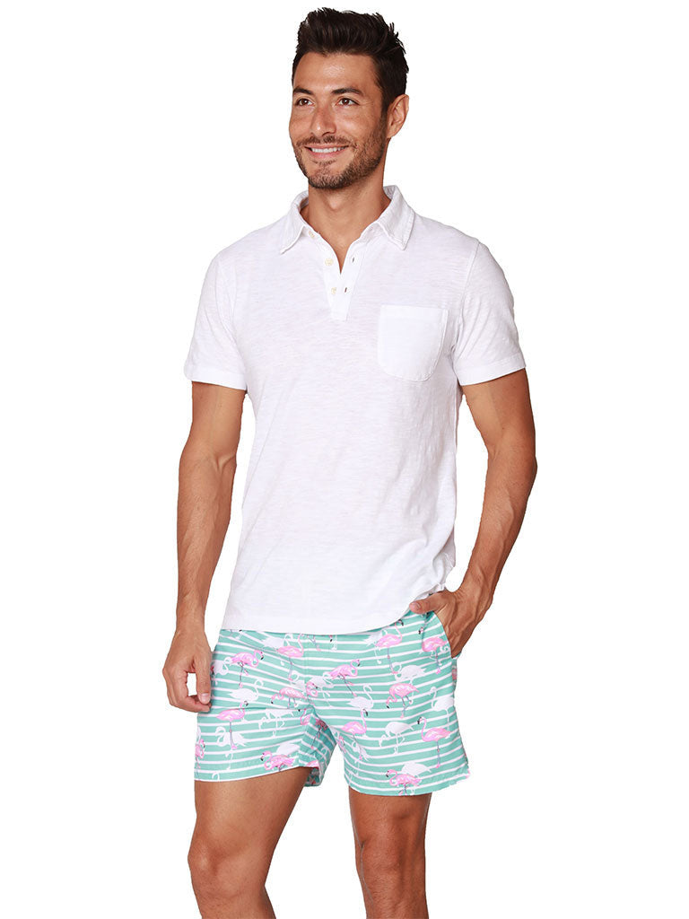 Men's Swim Shorts in lively tropical print