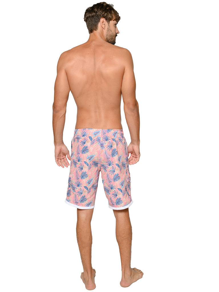 "Loose Leaf" print shorts, Back view