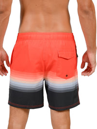 MS45-789 "FIRE STRIPE" men's shorts, back view enlargement