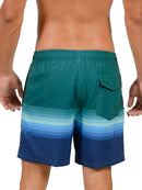 MS45-790 "OCEAN STRIPE" men's shorts, back view enlargement