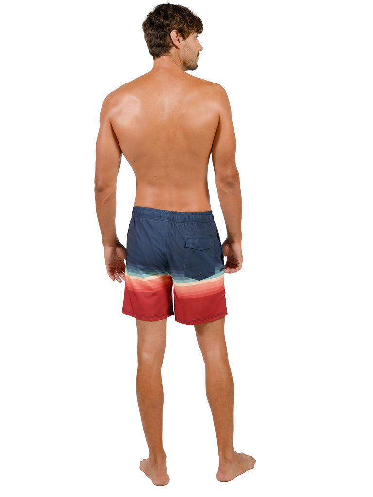 MS45-791 "SUNSET STRIPE" men's shorts, front view