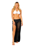 Black fishnet "Palazzo" pant, front view