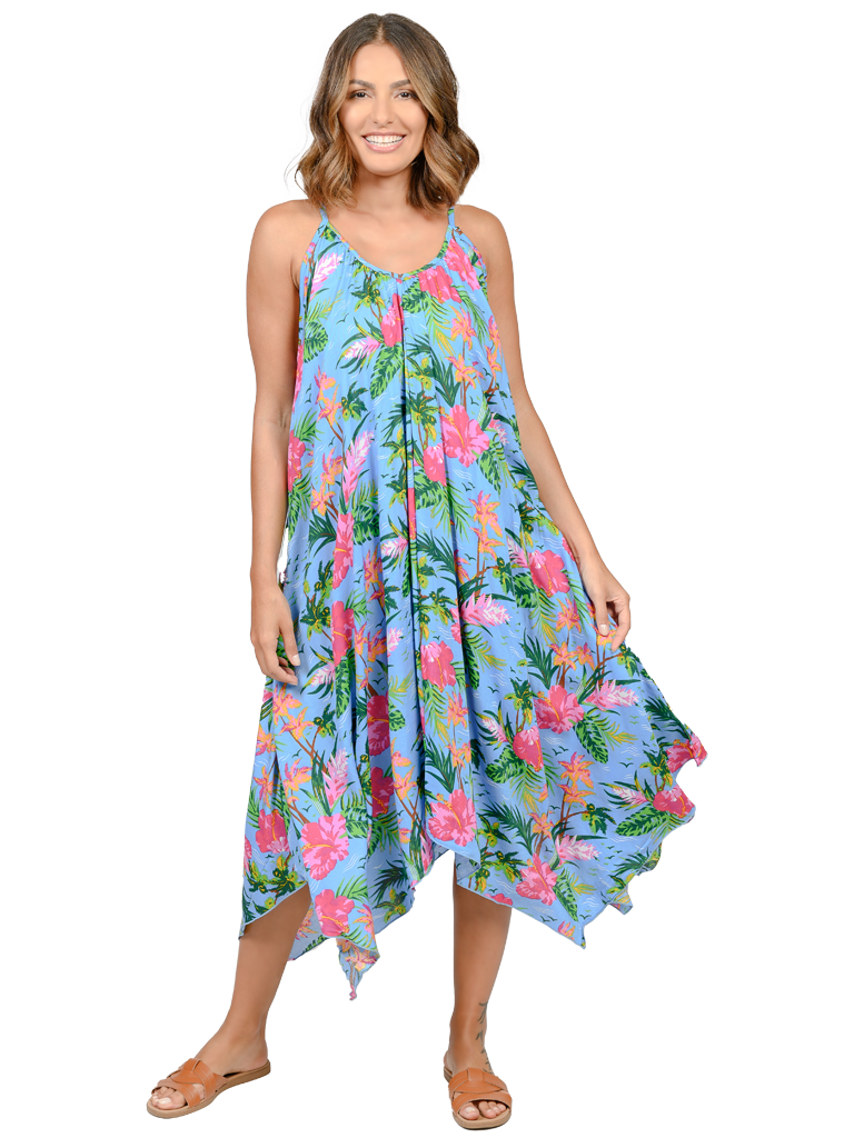 Spaghetti strap handkerchief dress discount