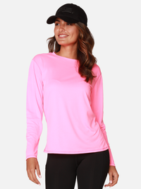 Women's UPF-50 Protective Sun shirt in Pink.